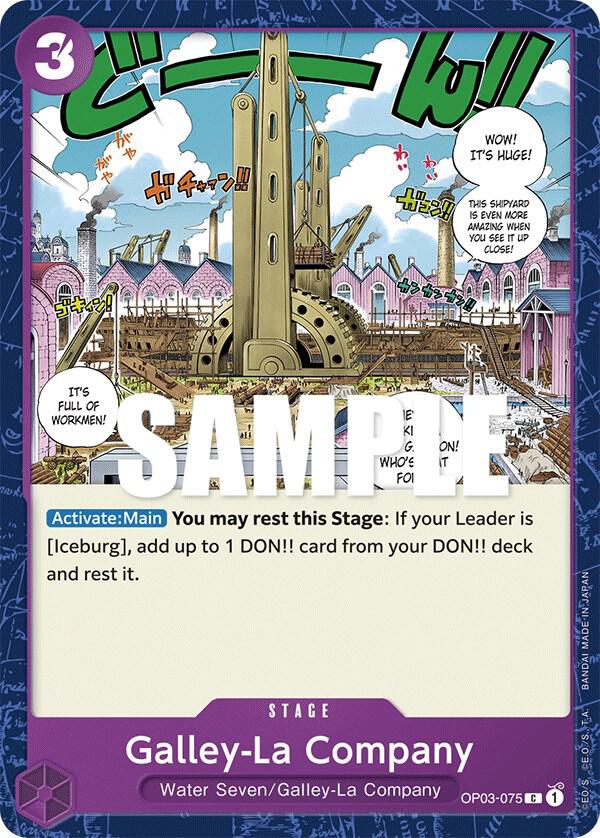 Galley-La Company OP03-075 Common Pillars of Strength One Piece Near Mint