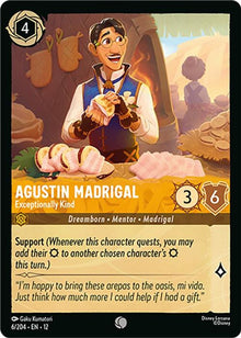 Agustin Madrigal - Exceptionally Kind 6/204 Common Wilds Unknown Lorcana NM
