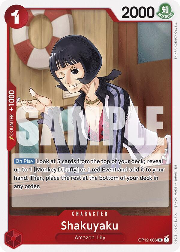 Shakuyaku OP12-006 Rare Legacy of the Master One Piece Foil Near Mint