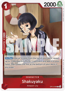 Shakuyaku OP12-006 Rare Legacy of the Master One Piece Foil Near Mint