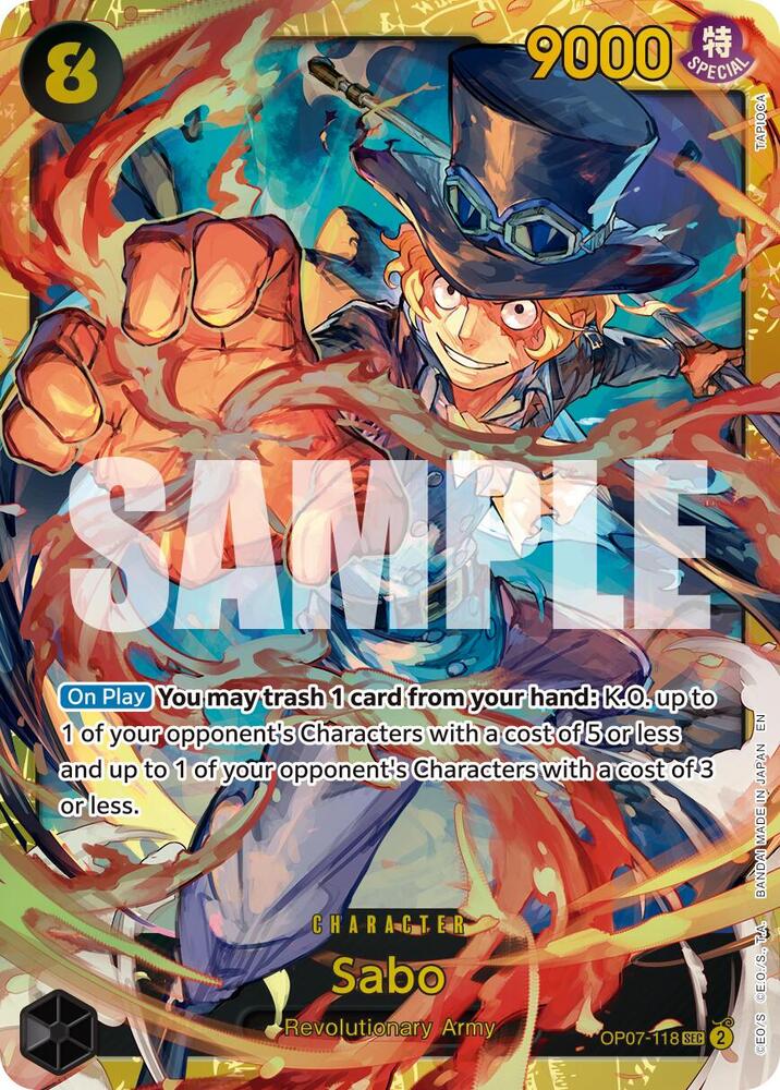 Sabo (Reprint) OP07-118 Premium Booster -The Best- Vol. 2 One Piece Foil NM
