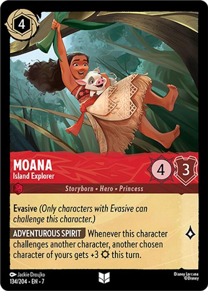 Moana - Island Explorer 134/204 Uncommon Archazia's Island Lorcana Near Mint