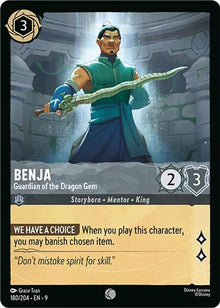 Benja - Guardian of the Dragon Gem 180/204 Common Fabled Lorcana Near Mint