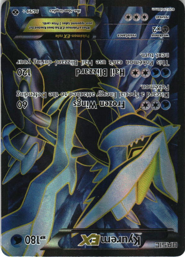 Kyurem EX 96/99 Ultra Rare Next Destinies Pokemon Moderately Played