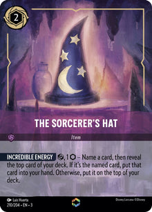 The Sorcerer's Hat (Enchanted) 210/204 Into the Inklands Lorcana Holo NM
