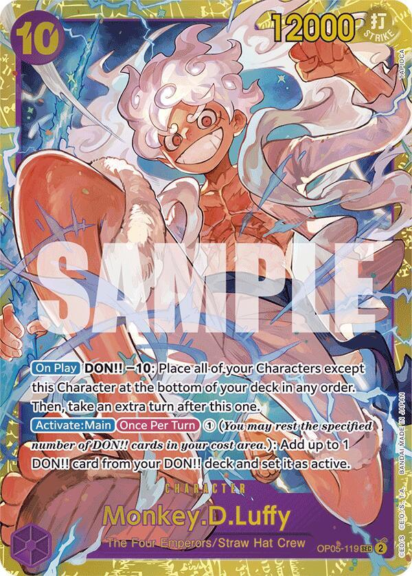 Monkey.D.Luffy (Reprint) OP05-119 Premium Booster -The Best- One Piece Foil NM