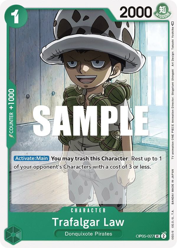 Trafalgar Law (027) OP05-027 Uncommon Awakening of the New Era One Piece NM
