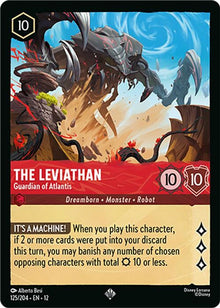 The Leviathan - Guardian of Atlantis 125/204 Super Rare Wilds Unknown Lorcana NM