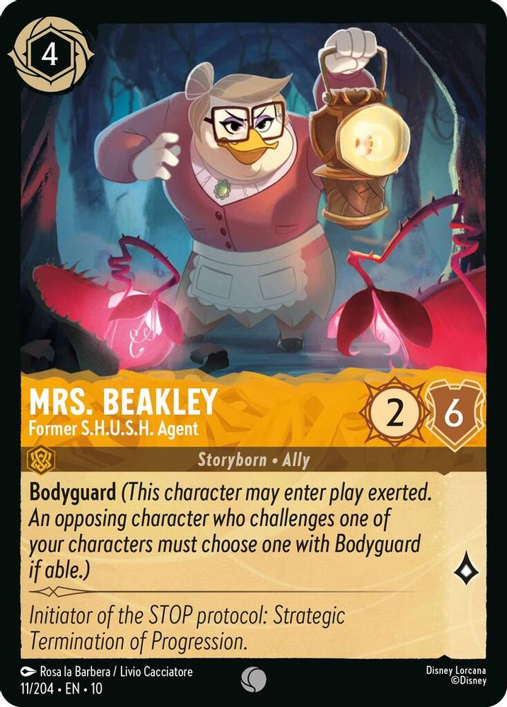 Mrs. Beakley - Former S.H.U.S.H. Agent 11/204 Whispers in the Well Lorcana NM