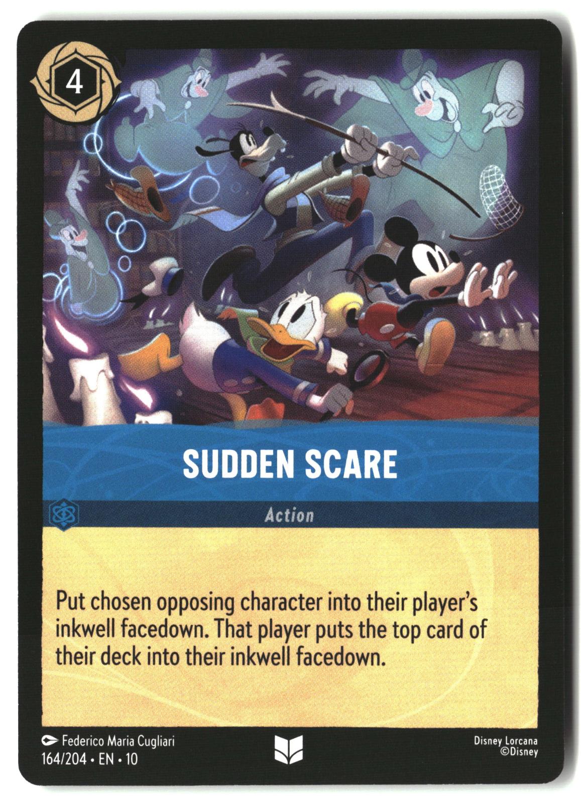 Sudden Scare 164/204 Uncommon Whispers in the Well Lorcana Lightly Played
