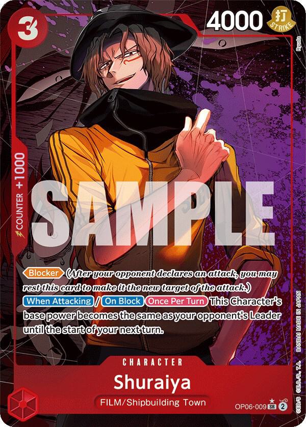 Shuraiya (Alternate Art) OP06-009 Wings of the Captain One Piece Foil NM