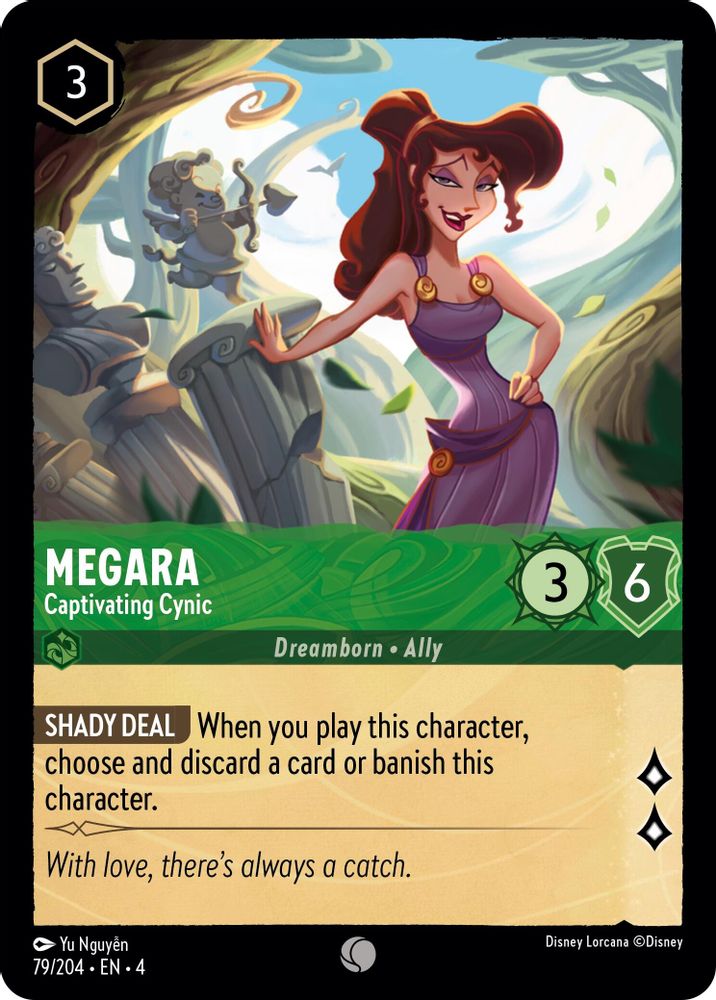 Megara - Captivating Cynic 79/204 Common Ursula's Return Lorcana Near Mint