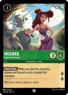 Megara - Captivating Cynic 79/204 Common Ursula's Return Lorcana Near Mint