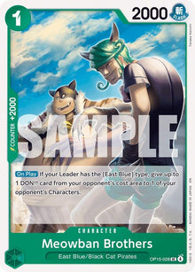 Meowban Brothers OP15-028 Uncommon Adventure on Kami's Island One Piece NM