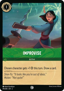 Improvise 99/204 Common Rise of the Floodborn Lorcana Near Mint
