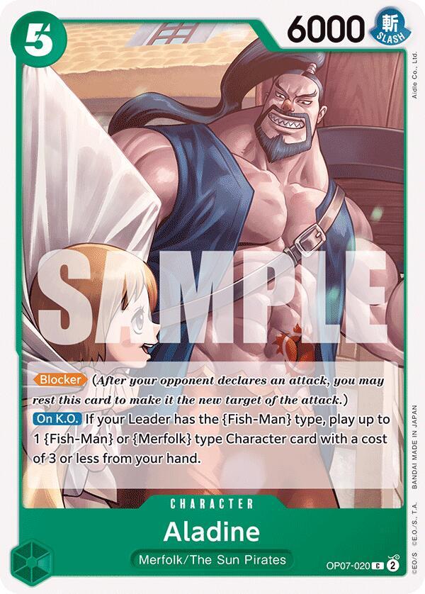 Aladine OP07-020 Common 500 Years in the Future One Piece Near Mint