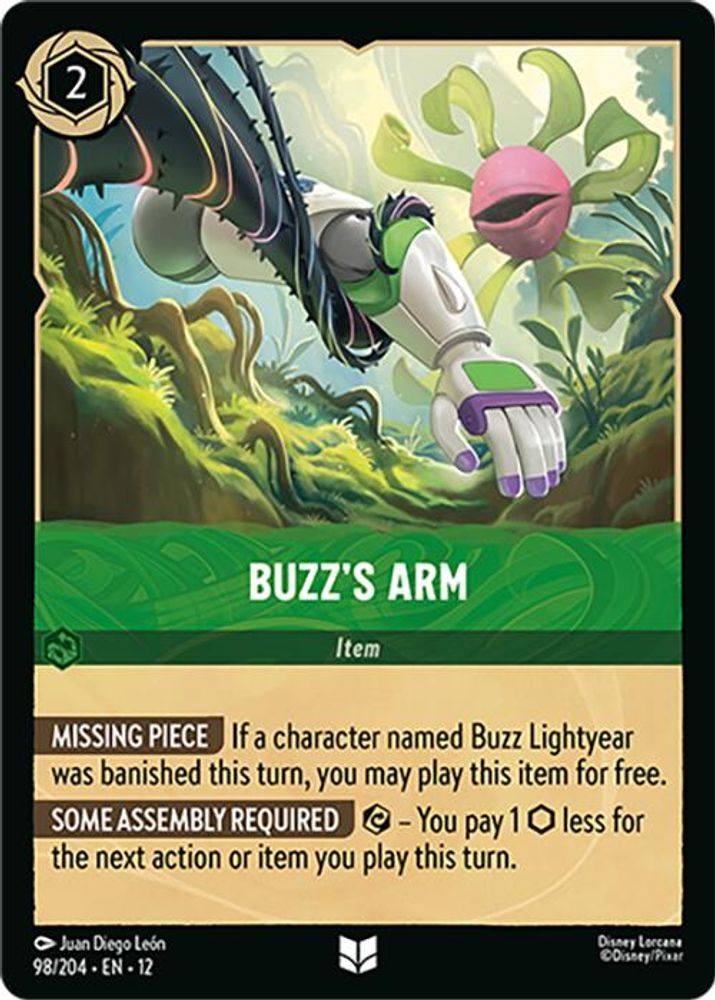 Buzz's Arm 98/204 Uncommon Wilds Unknown Lorcana Near Mint