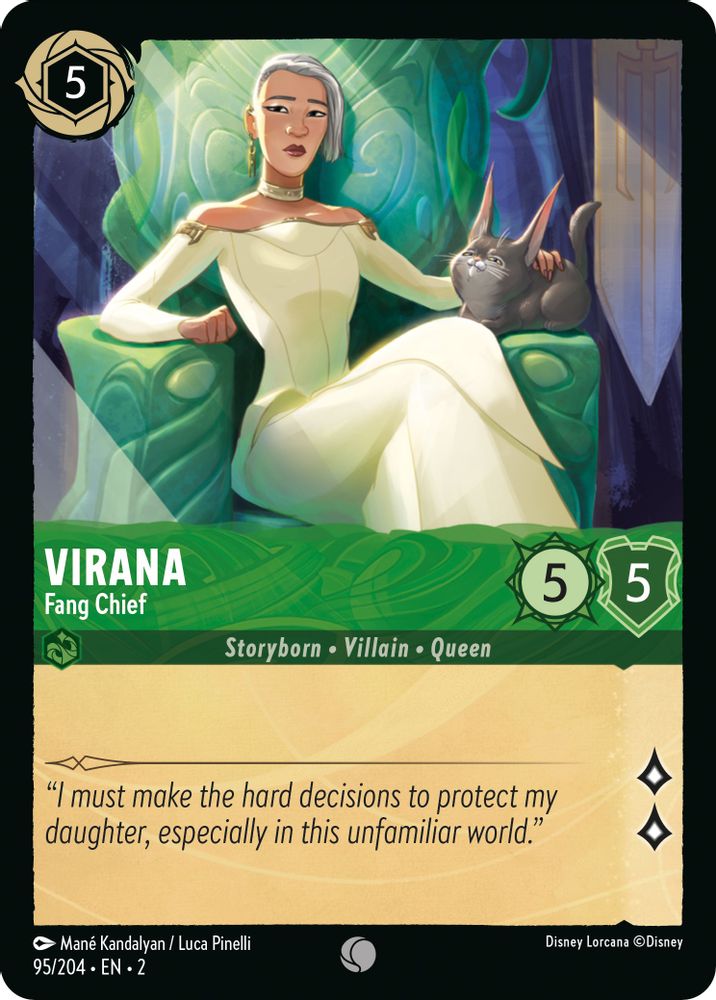 Virana - Fang Chief 95/204 Common Rise of the Floodborn Lorcana Near Mint