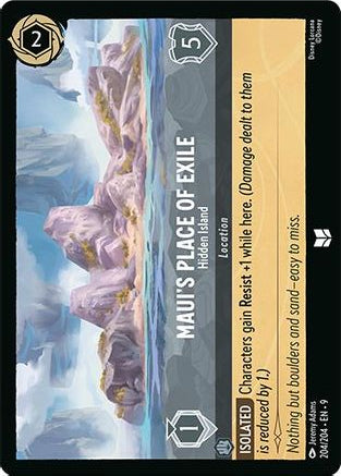 Maui's Place of Exile - Hidden Island 204/204 Uncommon Fabled Lorcana Near Mint