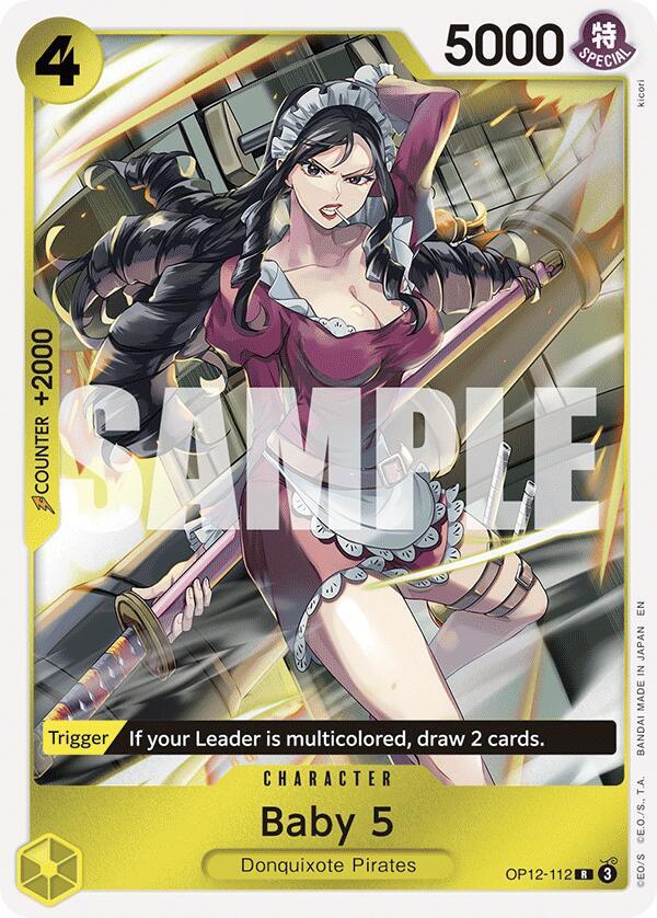 Baby 5 (112) OP12-112 Rare Legacy of the Master One Piece Foil Near Mint