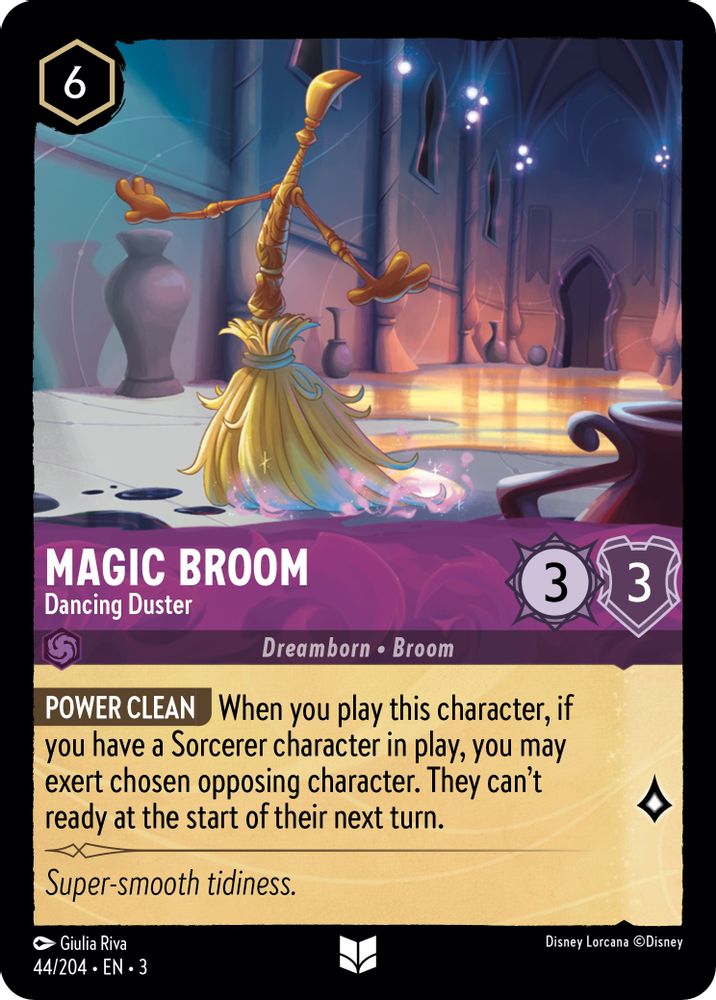 Magic Broom - Dancing Duster 44/204 Uncommon Into the Inklands Lorcana Near Mint
