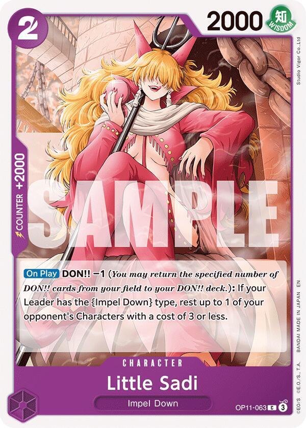 Little Sadi OP11-063 Common A Fist of Divine Speed One Piece Near Mint