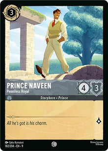 Prince Naveen - Penniless Royal 182/204 Common Fabled Lorcana Near Mint