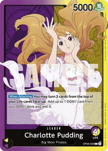 Charlotte Pudding (058) OP08-058 Leader Two Legends One Piece Near Mint