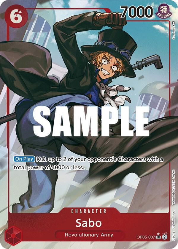 Sabo (007) (Alternate Art) OP05-007 Awakening of the New Era One Piece Foil NM
