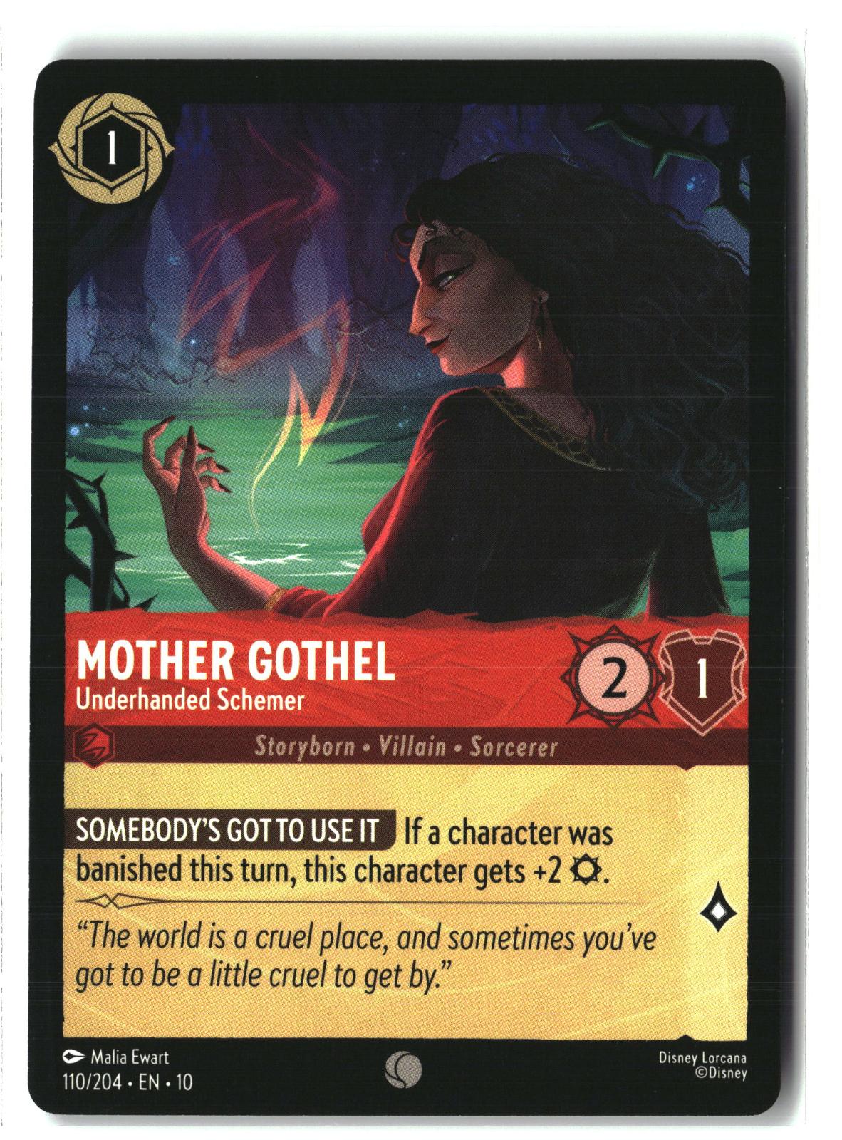 Mother Gothel - Underhanded Schemer 110/204 Whispers in the Well Lorcana LP