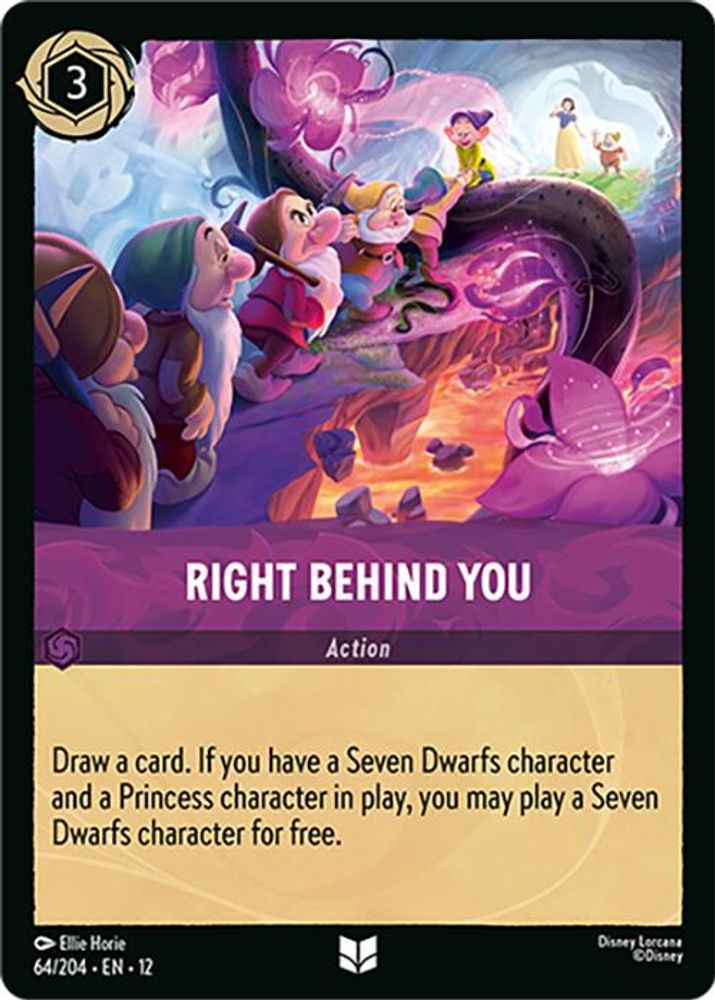 Right Behind You 64/204 Uncommon Wilds Unknown Lorcana Near Mint