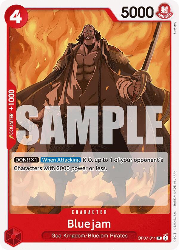 Bluejam OP07-011 Common 500 Years in the Future One Piece Near Mint