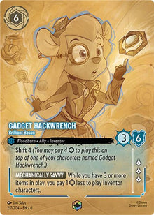 Gadget Hackwrench - Brilliant Bosun (Enchanted) 217/204 Azurite Sea Lorcana Holo