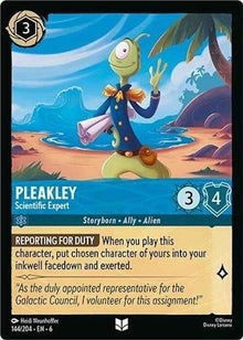 Pleakley - Scientific Expert 144/204 Uncommon Azurite Sea Lorcana Near Mint