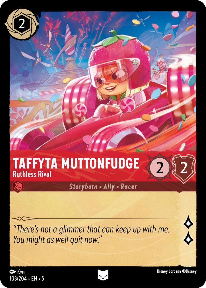 Taffyta Muttonfudge - Ruthless Rival 103/204 Shimmering Skies Lorcana NM