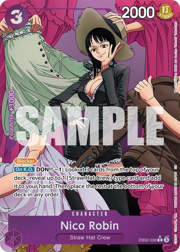 Nico Robin (Alternate Art) EB02-036 Extra Booster: Anime 25th Collection One Piece Foil NM