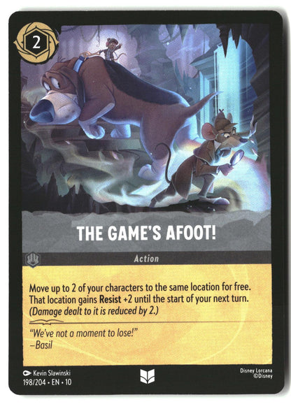 The Game's Afoot! 198/204 Uncommon Whispers in the Well Lorcana Lightly Played