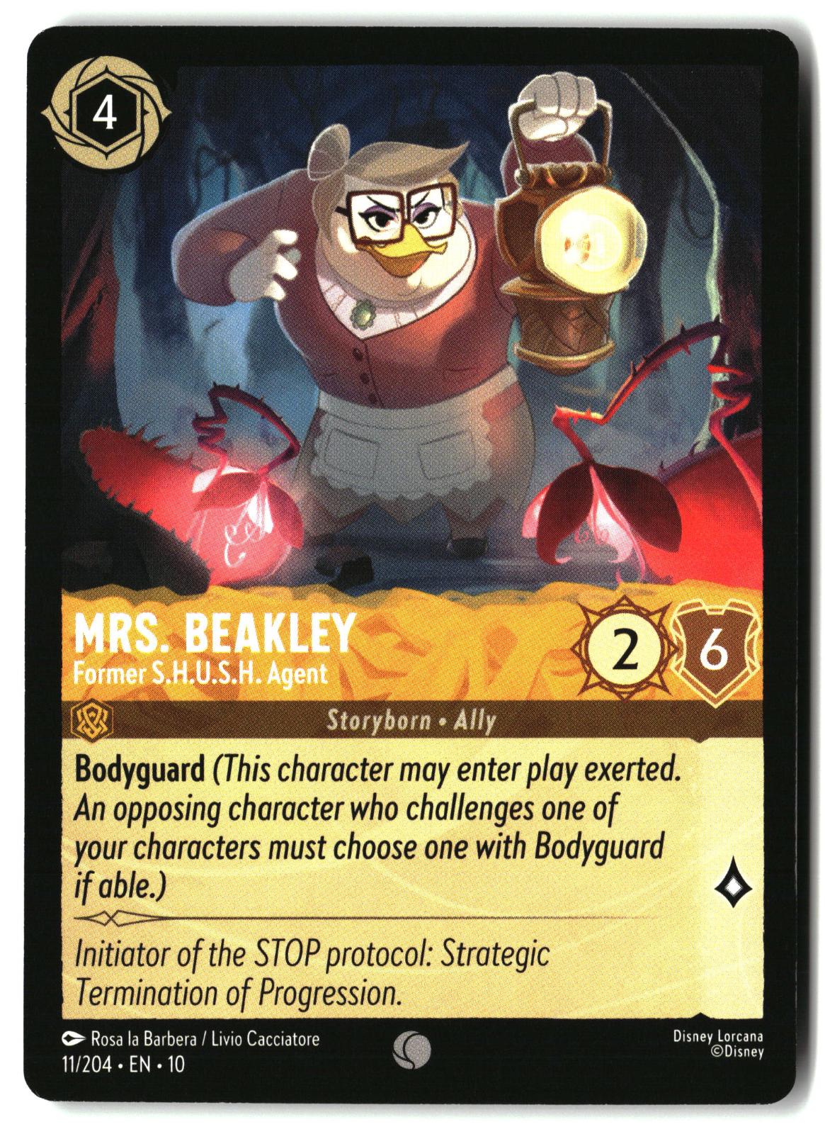 Mrs. Beakley - Former S.H.U.S.H. Agent 11/204 Whispers in the Well Lorcana LP