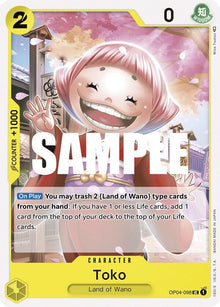 Toko OP04-098 Uncommon Kingdoms of Intrigue One Piece Near Mint