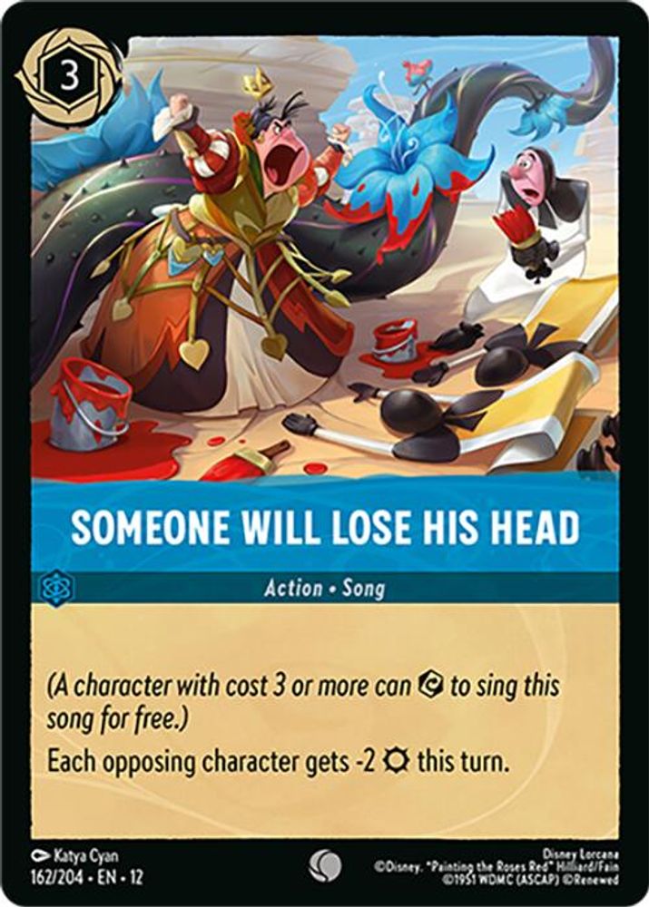 Someone Will Lose His Head 162/204 Common Wilds Unknown Lorcana Near Mint