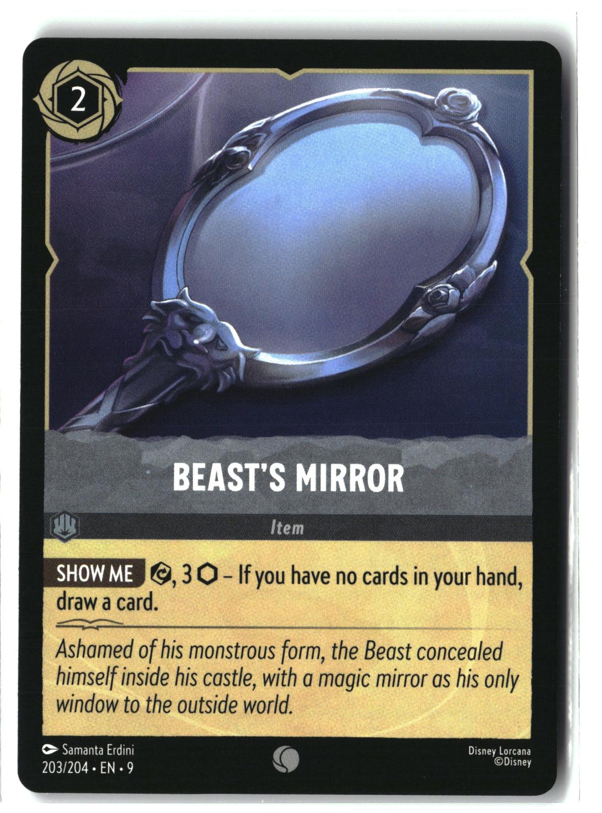 Beast's Mirror 203/204 Common Fabled Lorcana Lightly Played