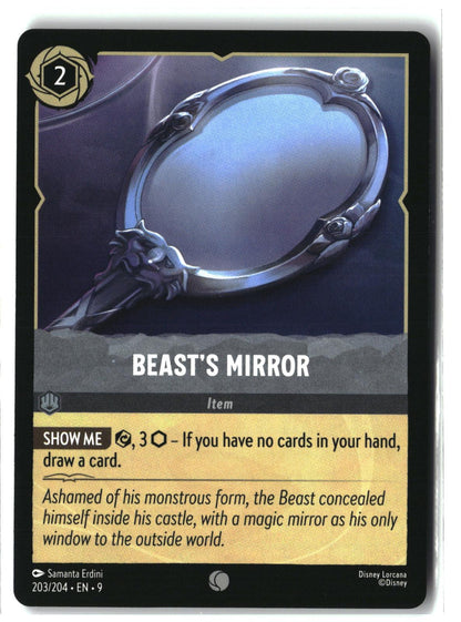 Beast's Mirror 203/204 Common Fabled Lorcana Lightly Played