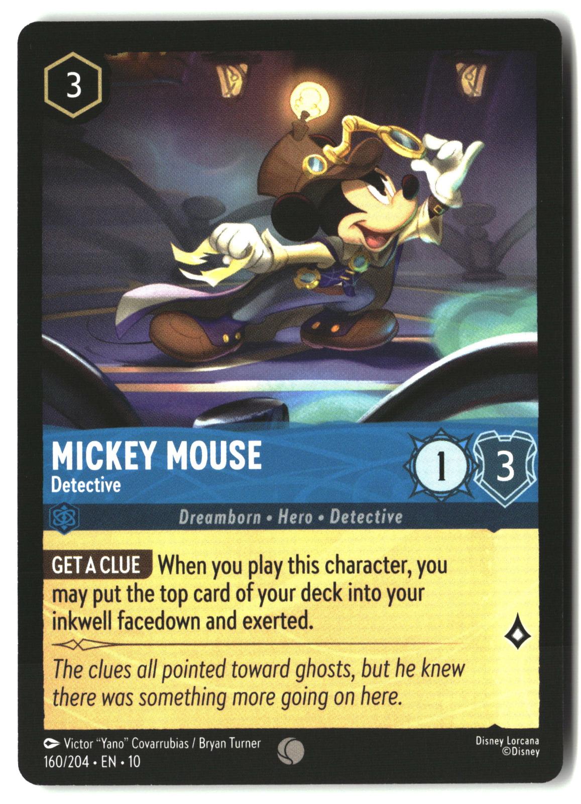 Mickey Mouse - Detective 160/204 Common Whispers in the Well Lorcana LP