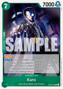 Kuro OP15-025 Rare Adventure on Kami's Island One Piece Foil Near Mint