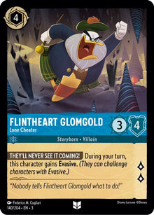 Flintheart Glomgold - Lone Cheater 140/204 Uncommon Into the Inklands Lorcana NM