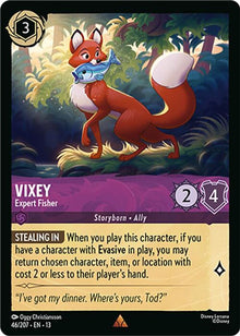 Vixey - Expert Fisher 46/204 Rare Attack of the Vine! Lorcana Near Mint