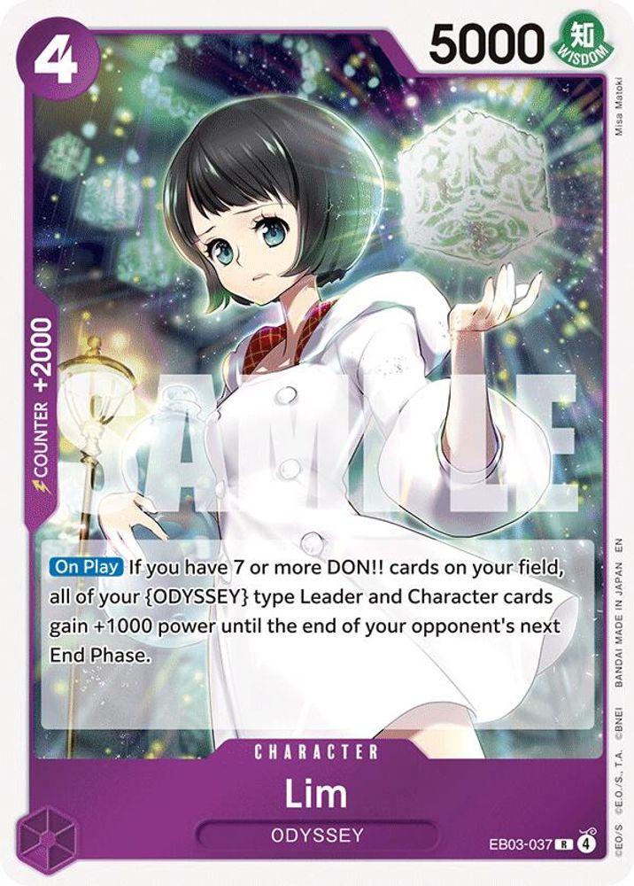 Lim EB03-037 Rare Extra Booster: One Piece Heroines Edition One Piece Foil NM