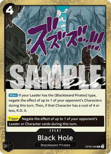 Black Hole (Pirate Foil) OP09-098 Premium Booster -The Best- Vol. 2 One Piece NM