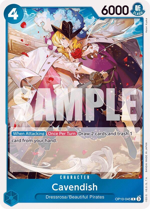 Cavendish (045) OP10-045 Rare Royal Blood One Piece Foil Near Mint