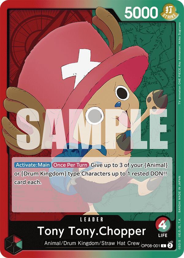 Tony Tony.Chopper (001) OP08-001 Leader Two Legends One Piece Near Mint